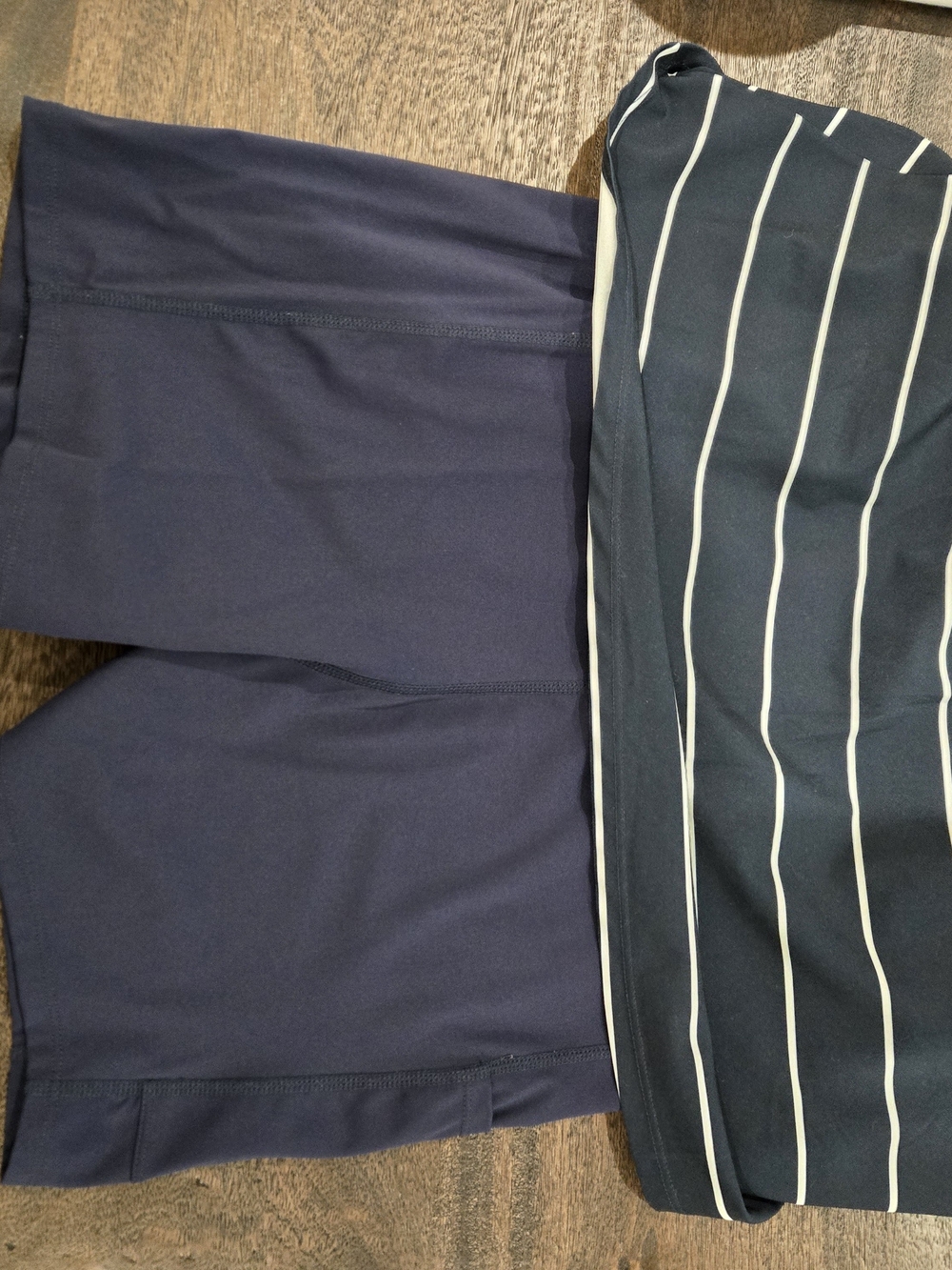 Abercrombie & Fitch Active Traveler Dress Navy Blue Striped Mini Dress - Picture 4 of 5